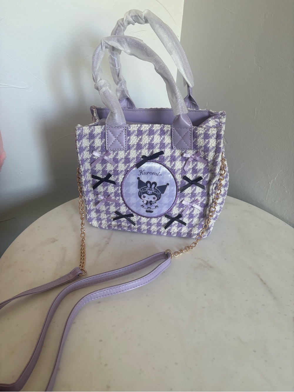 Lavender/Purple Mini Kuromi Tote Bag